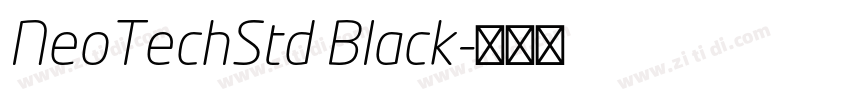 NeoTechStd Black字体转换